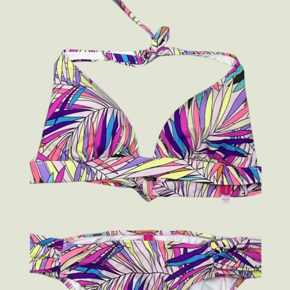 Victoria Secrets Multi color bikini,  top and bottom - Picture 2 of 7